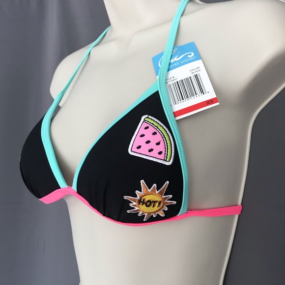 🚫SOLD NWT California Waves 🌵🍉 ☀️ Bikini top XS - Picture 3 of 6